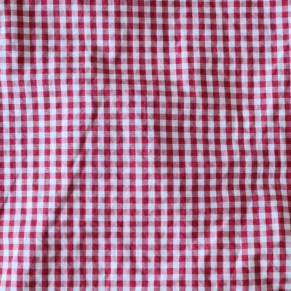 TailorByrd men's red gingham button-up shirt size medium normcore preppy casual - Picture 10 of 10